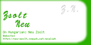 zsolt neu business card